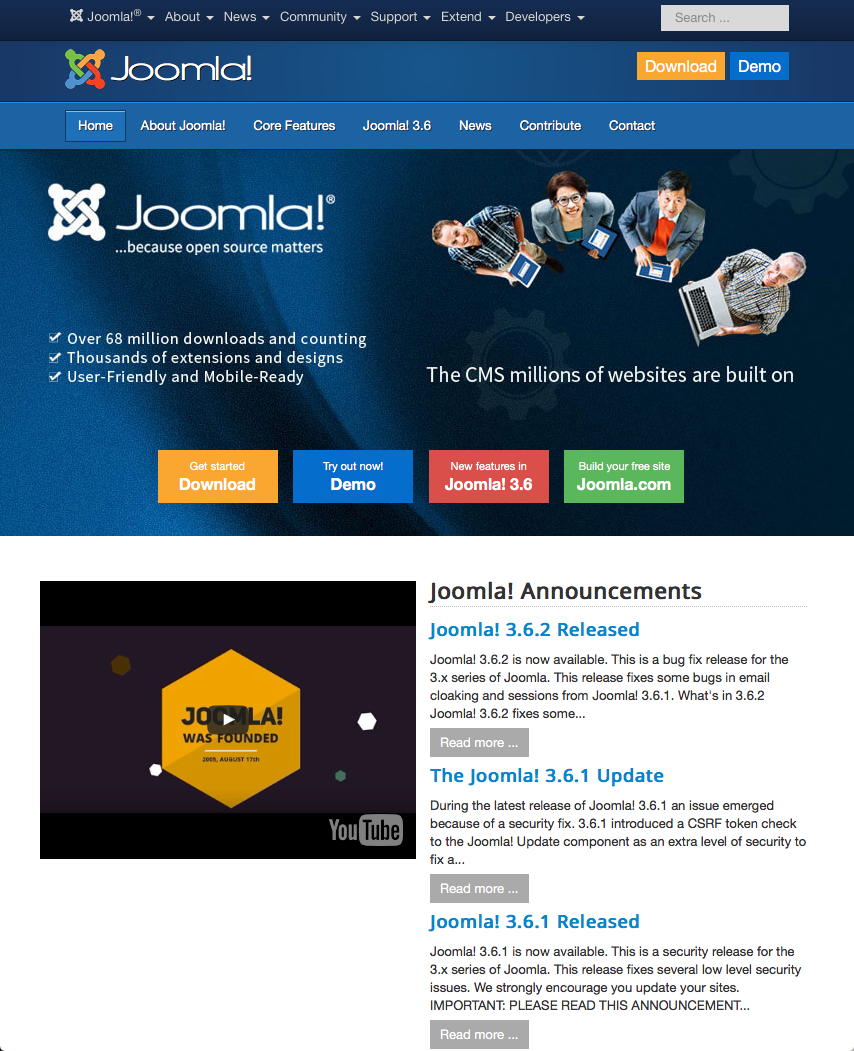 Joomla Web Publishing CMS