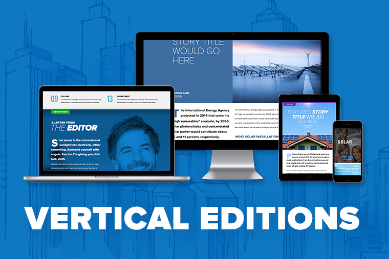Vertical Digital Edition Magazine Platform