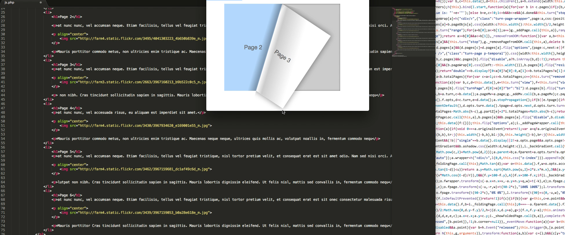 Digital Edition Flip Page Scripts Software
